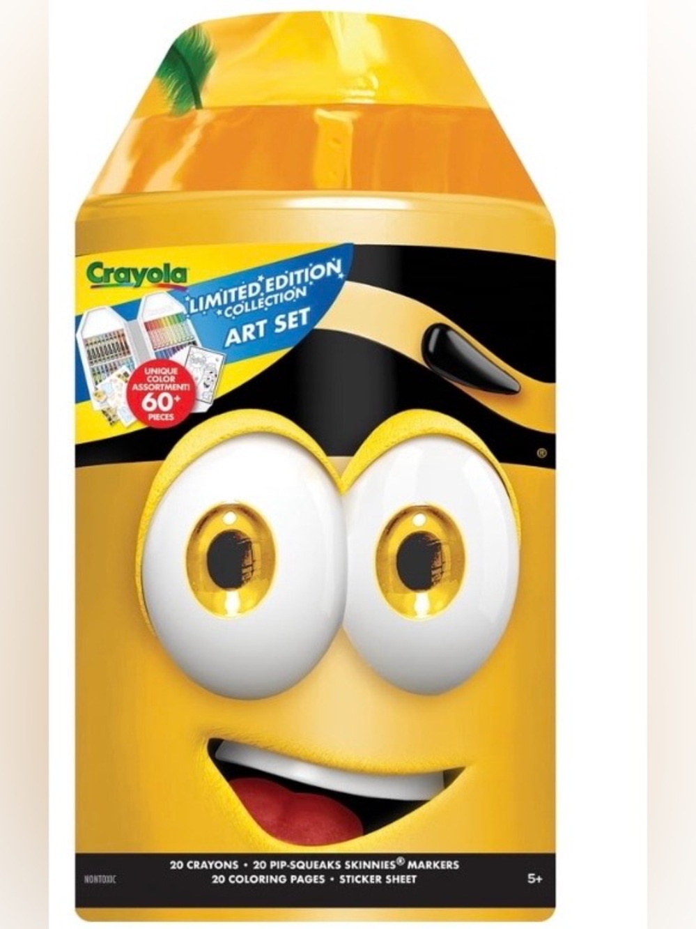 Crayola Yellow Character Limited Edition Art Set Packaging NWT
